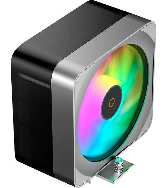 Кулер для процессора Ocypus Delta A40 EX BK ARGB, 120мм ARGB FAN, 4 HEAT PIPES, 4-PIN PWM, 500-1800 RPM, 29DBA, HYDRO BEARING, LGA115X/1200/1700/18XX, AM4/AM5