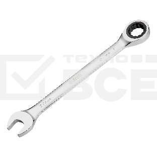 Ключ комбинированный Denzel, с трещеткой, 27 мм