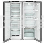 Холодильник Liebherr Комбинация XRFsd 5220-22 001 (SFNsdd 5227-22 001 + SRsdd 5220-22 001) нержавеющая сталь двухкамерный 398/271л морозилка сбоку, No Frost, Side by Side, фото3