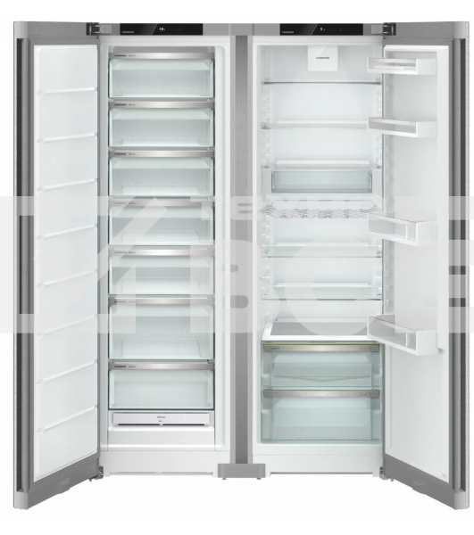 Холодильник Liebherr Комбинация XRFsd 5220-22 001 (SFNsdd 5227-22 001 + SRsdd 5220-22 001) нержавеющая сталь двухкамерный 398/271л морозилка сбоку, No Frost, Side by Side