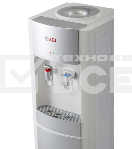 Кулер для воды AEL LD-AEL-28, верхняя загрузка, нагрев 90 °С, охлаждение 15 °С, белый/серебристый