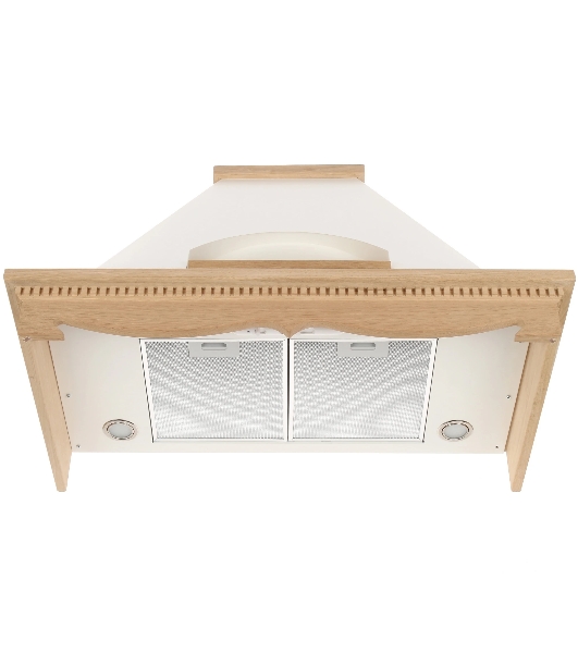 Вытяжка каминная Elikor Бельведер 90П-650-П3Д бежевый/дуб, 90 см, 650 куб. м/ч, 56 дБ