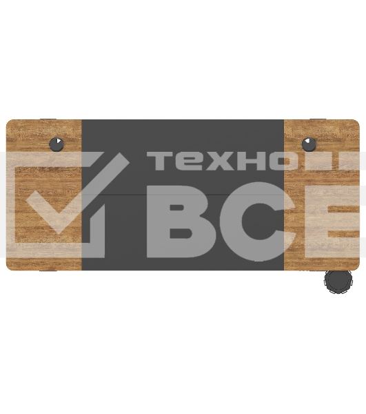 Стол Cactus CS-EDL-BAWD столешница МДФ черный дуб антик, каркас черный