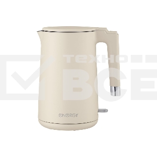 Чайник электрический Energy E-215 1.7л, двойной корпус, бежевый