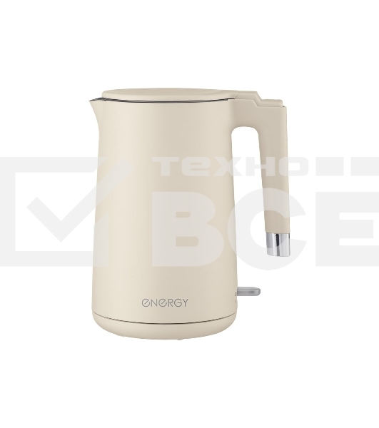 Чайник электрический Energy E-215 1.7л, двойной корпус, бежевый