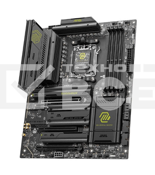 Материнская плата MSI MAG X870E TOMAHAWK WIFI, AM5, AMD X870, 4xDDR5, 4xSATA, 4xM.2, 1xPCI-E 5.0 x16, 1xPCI-E 4.0 x4, 1xPCI-E 3.0 x1, 1xHDMI, 2xUSB Type-C, 1x5Gb LAN, 2xUSB-A 3.2 Gen 2, 3xUSB-A 3.2 Gen 1, 4xUSB-A 2.0, 7.1, Wi-Fi 7, ATX