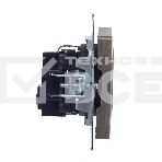 Розетка 1-местная IEK BRITE РС11-1-0-БрШ (BR-R11-16-K37) с заземлением, без защитных шторок, 16А, шампань, фото3