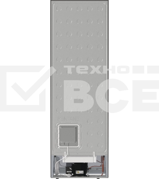Холодильник Gorenje NRKE62XL серебристый металлик двухкамерный 203/99л морозилка снизу, No Frost