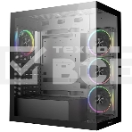 Компьютерный корпус Deepcool CG580 4F V2 без БП, боковое окно (панорама), 4x120мм ARGB PWM вентилятора, черный, ATX (R-CG580-BKADA4-G-2), фото10