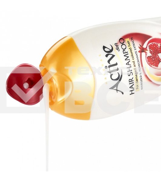 Шампунь Active для окрашенных волос Экстракт граната и календулы NATURAL, 400 мл (512102003)