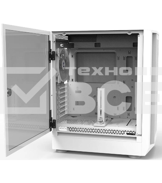 Компьютерный корпус ZALMAN i6, EATX, WHITE, FRONT MESH, WINDOW, 2x3.5