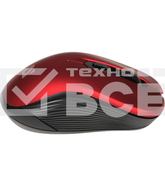 Мышь беспроводная Defender Gassa MM-105 красный, 1600 dpi, радиоканал, USB, кнопки - 6