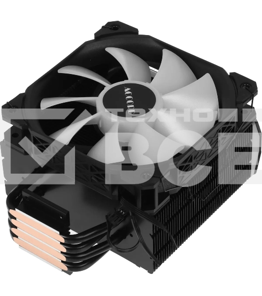 Устройство охлаждения(кулер) Accord ACC-4PS12 ARGb Soc-AM5/AM4/1200/1700/1851 черный 4-pin 37dB Al+Cu 180W 610gr brown box