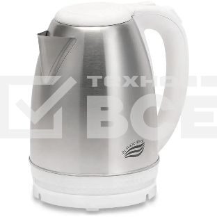 Чайник электрический Великие реки Амур-1 белый, 1.8 л, нержавейка