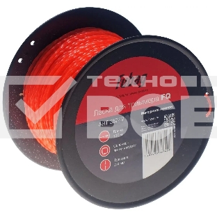 Триммерная леска FUBAG FQ, сечение витой квадрат, L 130 м х 2.4 мм 38749