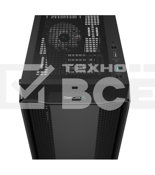 Компьютерный корпус Deepcool CC560 V2 черный без БП ATX 4x120mm 1xUSB2.0 1xUSB3.0 audio bott PSU