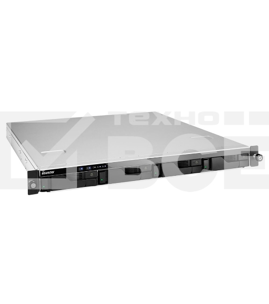 Сетевой накопитель ASUSTOR AS6504RS 4Bay/Intel Atom C3538, 2.1GHz/8GB DDR4/noHDD,LFF(HDD,SSD),/2x1GbE(LAN)/4xUSB3.2; 90IX01G0-BW3S00