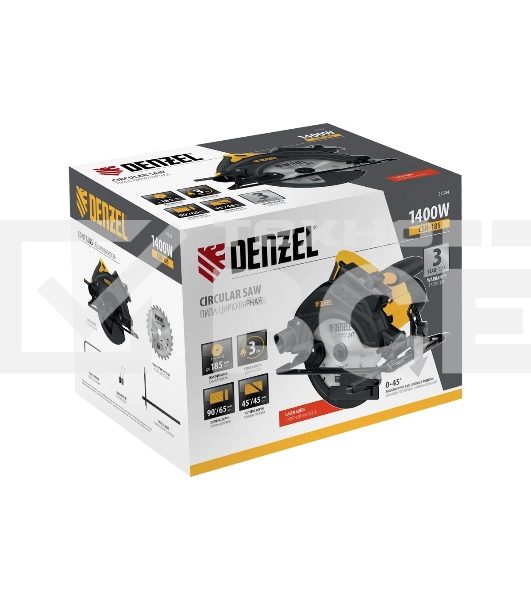 Пила циркулярная CSH-185, 1400 Вт, 185 мм  Denzel