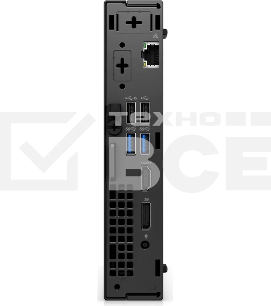 Неттоп Dell Optiplex 7020 Micro i3 14100T (2.7) 16Gb SSD512Gb UHDG 730 Linux Ubuntu GbitEth 260W мышь клавиатура черный (7020-3620)