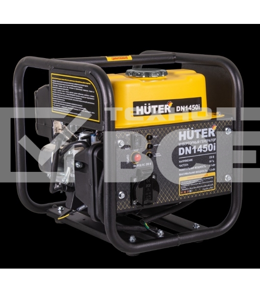 Электрогенератор бензиновый инверторный Huter DN1450i, 1.3 кВт, 96 дБ, 12.42 кг