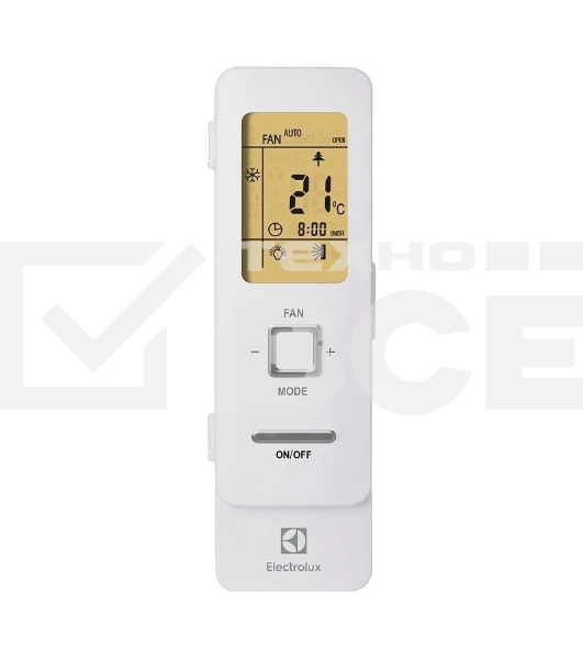 Блок внутренний сплит-системы Electrolux EACS/I-24HVI/N8_21Y/in инвертор, 24000 BTU, 70 м², 35 дБ, охлаждение, обогрев, осушение, белый