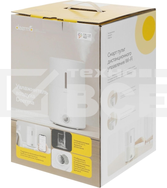 Увлажнитель воздуха ультразвуковой Deerma DEM-SJS300W, 4.4л белый