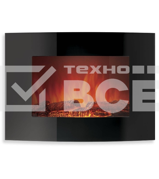 Электрокамин Electrolux EFP/W-1150URLS черный, 1800 Вт, 23 м2, термостат, пульт д/у