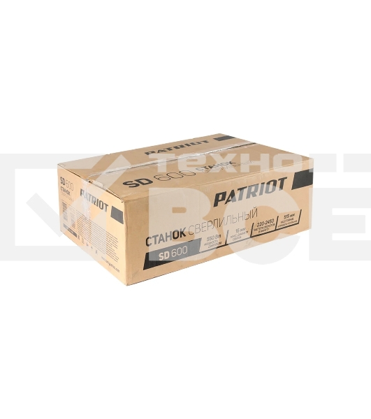 Станок сверлильный PATRIOT SD 600 550 Вт, 2450 об/мин, 12 скоростей, тиски в комплекте