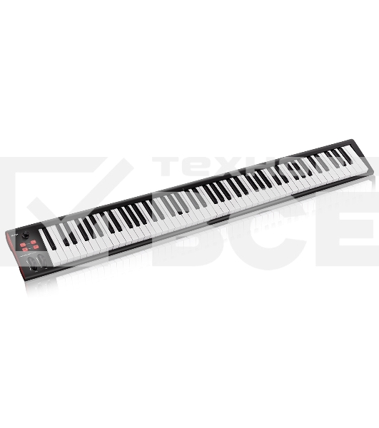 Клавиатура MIDI [IKEYBOARD8NANO] Icon [iKeyboard 8 Nano] 88 полувзвешенных клавиш фортепианного типа, колеса высоты тона и модуляции, энкодер с LED индикатором, переключение октав и транспонирования, 2х1/4