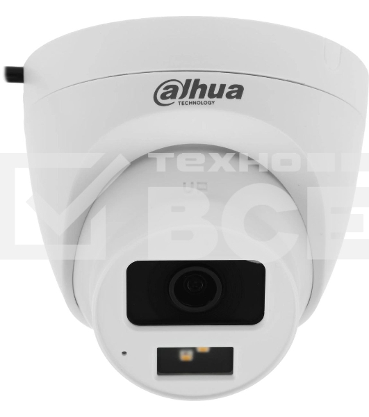 Камера видеонаблюдения аналоговая Dahua DH-HAC-HDW1200CLQP-IL-A-0280B-S6 2.8-2.8мм HD-CVI HD-TVI цв. корп.:белый (DH-HAC-HDW1200CLQP-IL-A-0280B)