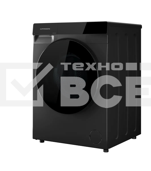 Стиральная машина KUPPERSBERG WM 590 GR, High-Tech, загрузка 12 кг, 16 программ, 1200 об/мин. сенсорное управление, инверторный двигатель, функция пара, отложенный старт, самодиагностика, блокировка от детей, энергоэффективность А+++, серый