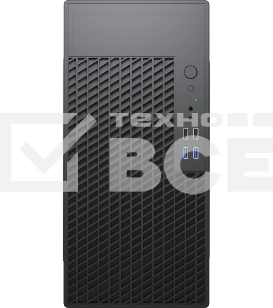 Компьютерный корпус с блоком питания Foxline 450Вт./Case Forza mATX, 450W, 2xUSB 2.0+2xUSB 3.0, Black, w/o FAN, 8 см fan PSU, power cord