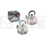 Чайник из нерж. стали MALLONY ГОРОДА РОССИИ со свистком 2,5 л, с рисунком, меняющим цвет, фото3