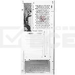 Компьютерный корпус Ginzzu CL310 ATX FAN 3*12LD4 FRGb передняя панель Стекло белый, фото2