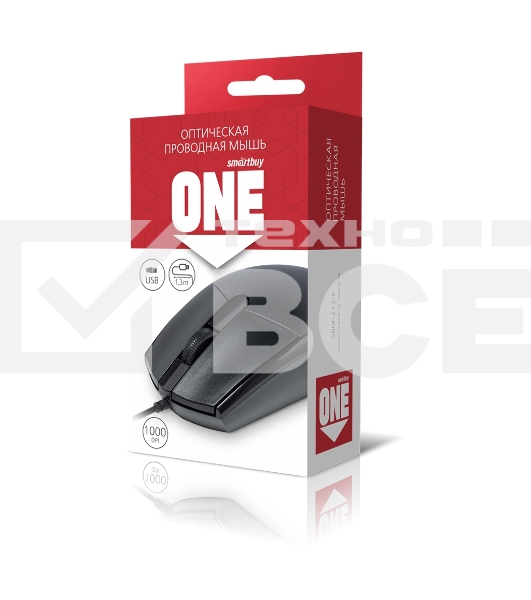 Мышь проводная Smartbuy (SBM-212-K) ONE 212-K черный