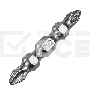 Набор бит Denzel двухстор., PH2-PZ2х45 мм, сталь S2, 10 шт.