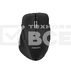 Мышь беспроводная Maxvi MWS-02 черный, 6 кнопок, 1600 dpi, фото 1