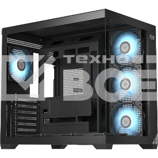 Корпус без блока питания PCCooler C3T700 BK, Midi-Tower, TG, no fans, 1xUSB-A 3.0 + 1xUSB-A 2.0 + 1xUSB-C, ATX, mATX, mITX черный