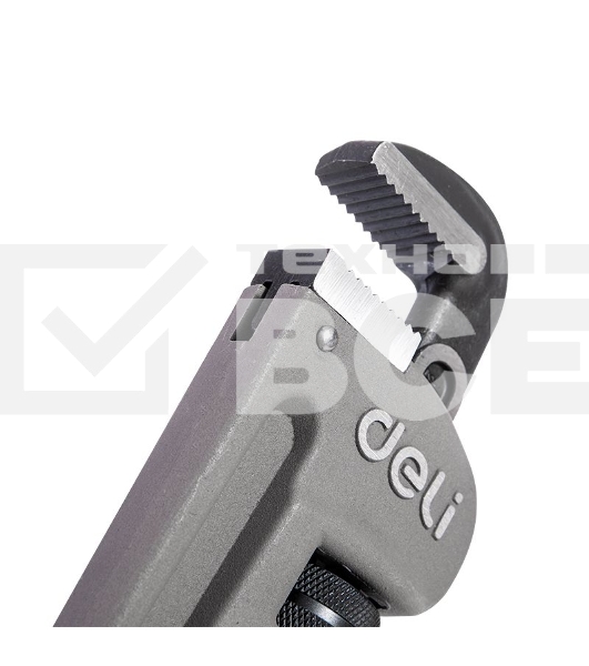 Трубный ключ Стиллсона облегченный Deli DL105018 405мм, максимальное открытие 60мм, Cr-Mo + алюминиевый сплав