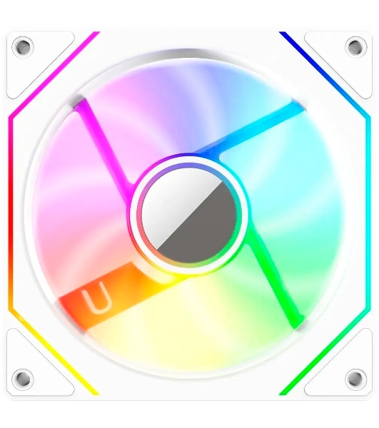 Вентилятор для корпуса Bloody CF-11 LCD ARGb 120х120x25 белый 4-pin 32дБ (упак.:1шт) (CF-11-ARGb120-WH) Ret