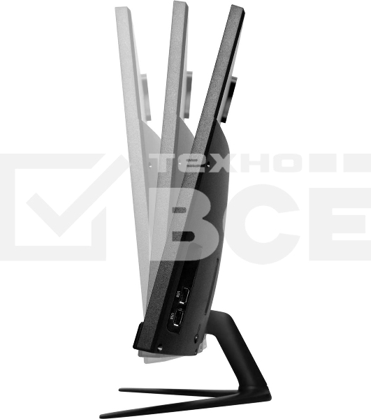 Моноблок IRU Агат 313 23.8' Full HD i3 10100 (3.6) 8Gb SSD512Gb UHDG 630 Free DOS GbitEth WiFi BT 120W клавиатура мышь Cam черный 1920x1080 (RUS)