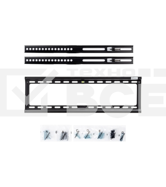 Кронштейн для телевизора Kromax IDEAL-1 черный 32'-90' макс.55кг настенный фиксированный