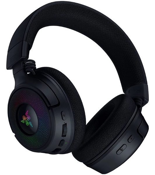 Гарнитура Razer Kraken V4 чёрный, беспроводная, bluetooth, до 70 ч, подсветка