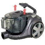 Пылесос Delta DL-0853 серый/фиолетовый, 400/2400 Вт, уборка сухая, пылесборник контейнер 4 л, фото4