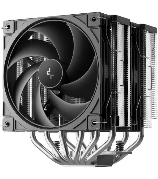 Кулер для процессора DEEPCOOL AG620 G2 LGA1954/1851/1700/AM5/AM4 (9шт/кор, TDP 270W, PWM, DUAL Black Fan 120mm, 6 тепл. трубок, черный) RET