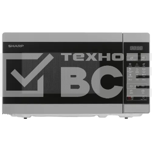 Микроволновая печь Sharp R6800RSL серебристый, 20 л, 800 Вт, переключатели - сенсор