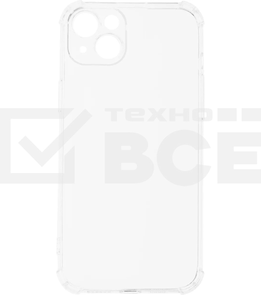 Чехол (клип-кейс) BoraSCO для Apple iPhone 15 Plus прозрачный