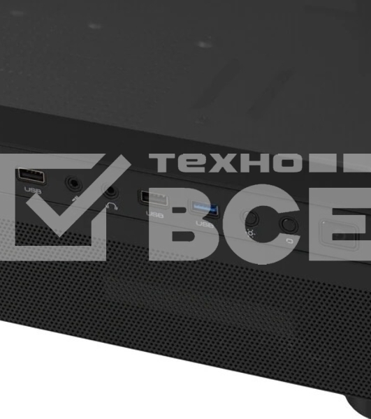 Компьютерный корпус  PCCooler IE200 BK, Tempered Glass Full Tower, черный, TG, SPCC, 1x120mm ARGB E-ATX, ATX, mATX, mITX 180/380/220mm 4x2.5