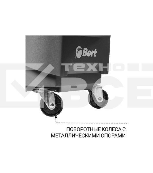 Пылесос строительный Bort BAX-700 серый 93418118