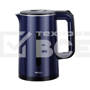 Чайник электрический Kelli KL-1375 1,8л. пластик, синий